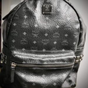 BLACK MCM BIG PAPA STARK with STUDS